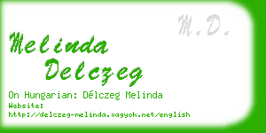 melinda delczeg business card